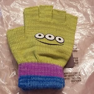 Toy story 4 alien fingerless gloves